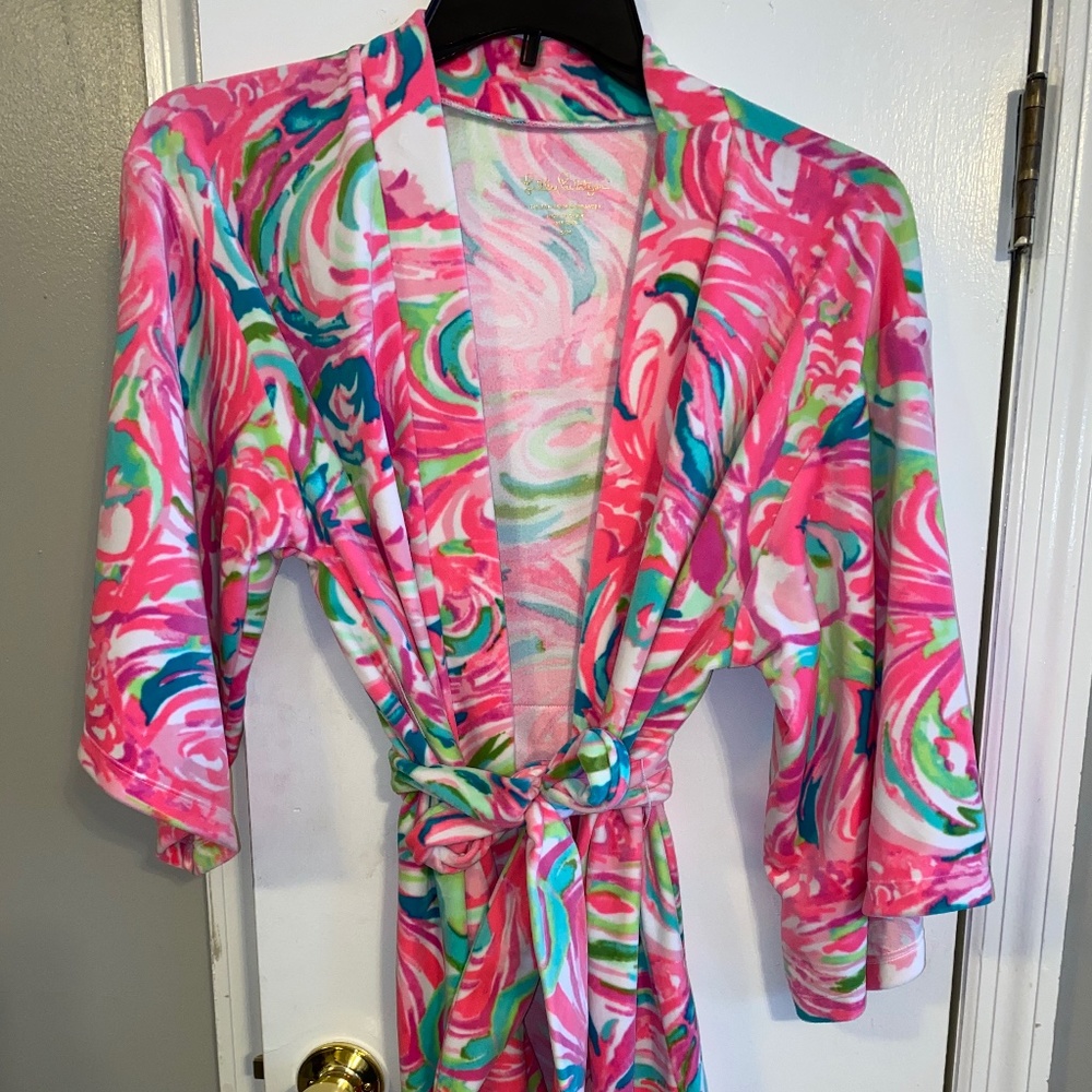 Lilly Pulitzer size small/medium heavy robe